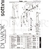 Sottini A6502AA Mixer Spare Tech Diagram