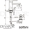 Sottini A6505AA Mixer Spare Diagram