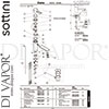 Sottini A6505AA Mixer Spare Tech Diagram