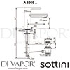 Sottini A6506AA GEN1 Mixer Spare Diagram