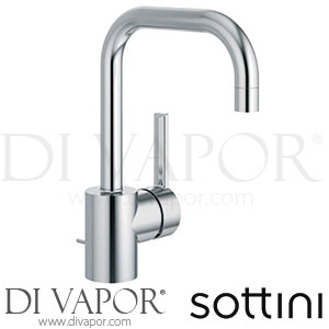 Sottini Ciane Single Lever Basin Mixer with Tube Spout No Waste Spare Parts A6508AA GEN1