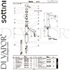Sottini A6509AA GEN1 Mixer Spare Tech Diagram
