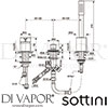 Sottini A6513AA Mixer Spare Diagram