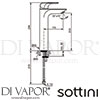 Sottini A6517AA GEN1 Mixer Spare Diagram