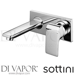 Sottini Lambro Wall Mounted Basin Mixer No Waste Spare Parts A6518AA GEN1
