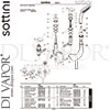 Sottini A6521AA GEN1 Mixer Spare Tech Diagram