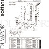 Sottini A6521AA Mixer Spare Tech Diagram