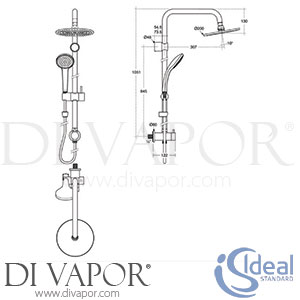 Ideal Standard A6540AA Idealrain Pro Dual Shower System Spare Parts