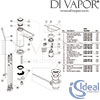 Ideal Standard Tesi 1 Hole Basin Mixer Tap Spares