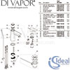 Ideal Standard Tesi 1 Hole Basin Mixer Piccolo Spares