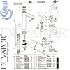 Ideal Standard A6575AA Mixer Spare Tech Diagram