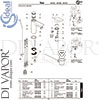 Ideal Standard A6588AA Mixer Spare Tech Diagram