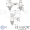 Ideal Standard Tesi Bath Filler 2H Dimensions