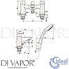 Ideal Standard A6591AA Mixer Spare Diagram