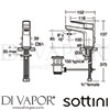 Sottini A6614AA GEN1 Mixer Spare Diagram