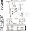 Sottini A6614AA GEN1 Mixer Spare Tech Diagram