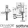 Sottini A6614AA Mixer Spare Diagram