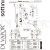 Sottini A6614AA Mixer Spare Tech Diagram