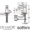 Sottini A6615AA GEN1 Mixer Spare Diagram