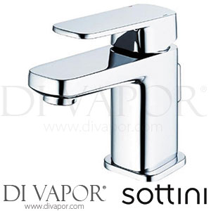 Sottini Turano Single Lever One Hole Small Basin Mixer without Pop-Up Waste Spare Parts A6615AA GEN1