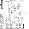 Sottini A6615AA GEN1 Mixer Spare Tech Diagram