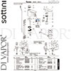 Sottini A6615AA Mixer Spare Tech Diagram