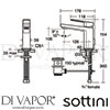 Sottini A6616AA GEN1 Mixer Spare Diagram