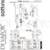 Sottini A6616AA GEN1 Mixer Spare Tech Diagram