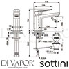 Sottini A6617AA GEN1 Mixer Spare Diagram