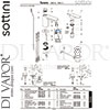 Sottini A6617AA GEN1 Mixer Spare Tech Diagram
