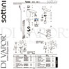 Sottini A6617AA Mixer Spare Tech Diagram