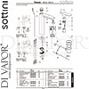 Sottini A6618AA GEN1 Mixer Spare Tech Diagram