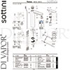 Sottini A6618AA Mixer Spare Tech Diagram