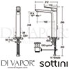 Sottini A6619AA GEN1 Mixer Spare Diagram