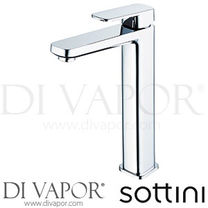 Sottini A6619AA Turano Vessel Basin Mixer 5LPM without Waste Spare Parts