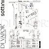 Sottini A6621AA GEN1 Mixer Spare Tech Diagram