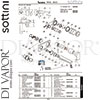 Sottini A6622AA GEN1 Mixer Spare Tech Diagram