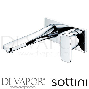 Sottini A6622AA Wall Mounted Basin Mixer 225mm Spout Needs Pre-Install Kit Spare Parts