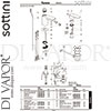 Sottini A6624AA Mixer Spare Tech Diagram