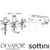 Sottini A6627AA GEN1 Mixer Spare Diagram