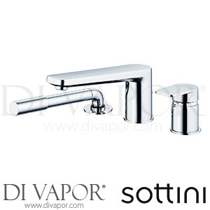 Sottini A6627AA Turano 3H Bath Shower Mixer with Spout Spare Parts