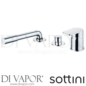 Sottini Turano Single Lever 3 Hole Bath Shower Mixer Diverter Use IdealFill Spare Parts A6628AA GEN1