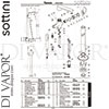 Sottini A6634AA GEN1 Mixer Spare Tech Diagram