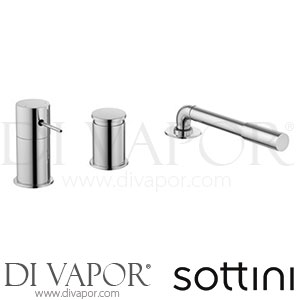 Sottini A6642AA Valsura 3 Hole Bath Shower Mixer without Spout Spare Parts