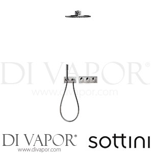 Sottini A6673AA Velino Shower Mixer Set with Hand Spray Rain Shower Spare Parts