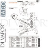 Jado A6690AA Spare Parts Tech Diagram
