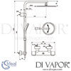 Ideal Standard Idealrain Luxe Shower System Ceratherm 100 Evojet Dimensions