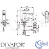 Ideal Standard A7008A2 Mixer Spare Diagram