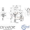 Ideal Standard A7008AA GEN1 Mixer Spare Diagram