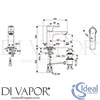 Ideal Standard A7008AA Mixer Spare Diagram